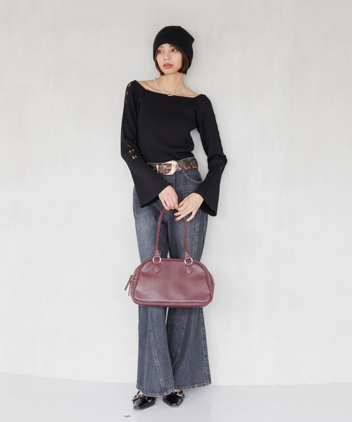 PAGEBOY(ページボーイ)の「クロススリーブスクエアプルオーバー(Tシャツ/カットソー・レディース・ブラック/オフホワイト/グリーン系その他・FREE)」の8枚目の写真