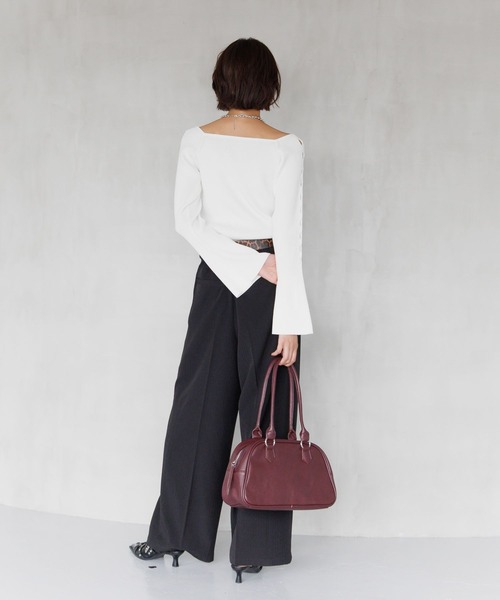 PAGEBOY(ページボーイ)の「クロススリーブスクエアプルオーバー(Tシャツ/カットソー・レディース・ブラック/オフホワイト/グリーン系その他・FREE)」の18枚目の写真