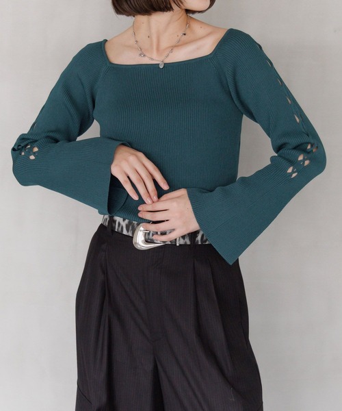 PAGEBOY(ページボーイ)の「クロススリーブスクエアプルオーバー(Tシャツ/カットソー・レディース・ブラック/オフホワイト/グリーン系その他・FREE)」の20枚目の写真