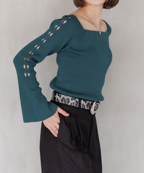 PAGEBOY(ページボーイ)の「クロススリーブスクエアプルオーバー(Tシャツ/カットソー・レディース・ブラック/オフホワイト/グリーン系その他・FREE)」の22枚目の写真