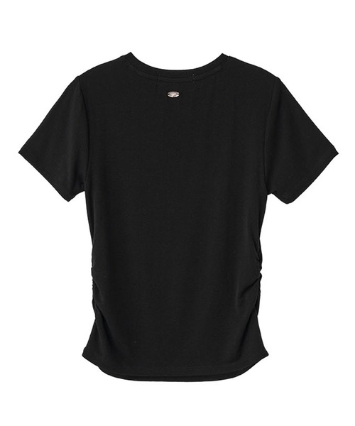 GENERAL IDEA(ジェネラルアイデア)の「GENERAL IDEA/ジェネラルアイディア crew neck shirring half TEE Tシャツ(Tシャツ/カットソー・レディース・ブラック/アイボリー/ブルー・S/M/L)」の14枚目の写真