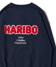 【HARIBO / ハリボー】サガラ刺繍グラフィックプリント スウェットトレーナー