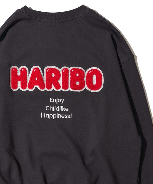 ADPOSION(アドポーション)の「【HARIBO / ハリボー】サガラ刺繍グラフィックプリント スウェットトレーナー(スウェット・レディース・チャコールグレー/アイボリー/ネイビー・X-LARGE/LARGE/MEDIUM)」の1枚目の写真