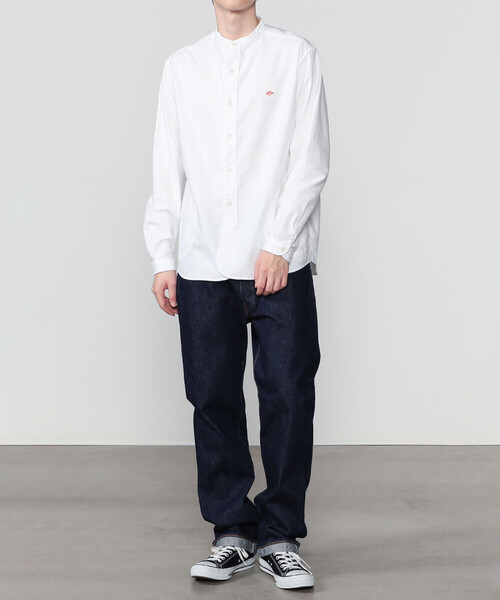DANTON | オックスフォード バンドカラーシャツ SOLID MEN