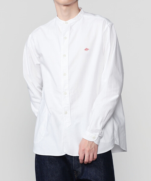 DANTON | オックスフォード バンドカラーシャツ SOLID MEN