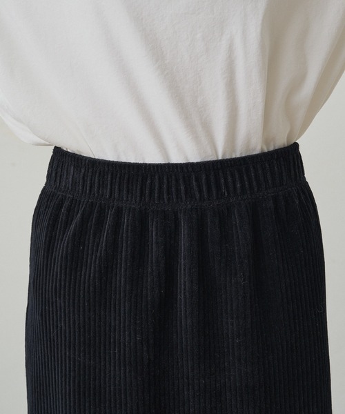 PUAL CE CIN(ピュアルセシン)の「ストレッチコールスカート(スカート・レディース・ブラウン/グレー/アイボリー/ブラック/カーキ・SMALL/MEDIUM)」の18枚目の写真