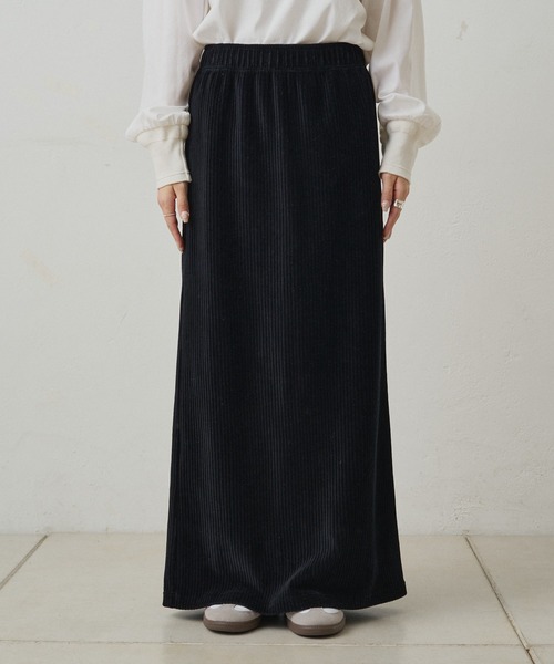 PUAL CE CIN(ピュアルセシン)の「ストレッチコールスカート(スカート・レディース・ブラウン/グレー/アイボリー/ブラック/カーキ・SMALL/MEDIUM)」の15枚目の写真