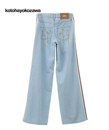 kotohayokozawa | 【kotohayokozawa】SIDE LINE WIDE FLARE DENIM PANTS(デニムパンツ)