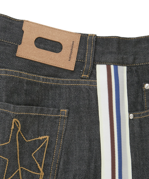 kotohayokozawa(コトハヨコザワ)の「【kotohayokozawa】SIDE LINE WIDE FLARE DENIM PANTS(デニムパンツ・レディース・ブラック/インディゴブルー/ライトブルー・MEDIUM/SMALL)」の13枚目の写真