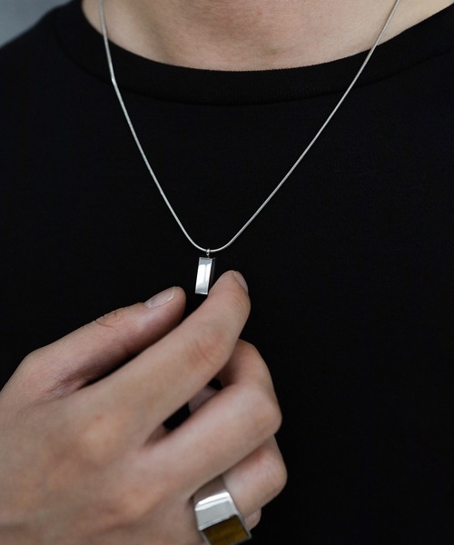 ARROWM（アローム）の「ARROWM スティックデザインネックレス（ネックレス・メンズ・シルバー/シルバー系その他2/シルバー系その他・A/C/B）」の14枚目の写真