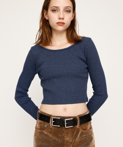 SLY（スライ）の「2 BACKLE BELT ツーバックル ベルト（ベルト・レディース・ブラック・FREE）」の7枚目の写真