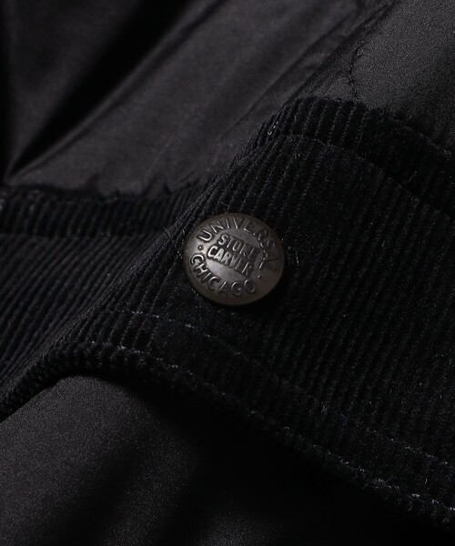 UNIVERSAL OVERALL（ユニバーサルオーバーオール）の「【別注】UNIVERSAL OVERALL / キルト カバー コーチジャケット（ブルゾン・メンズ・オリーブ/ブラック・LARGE/SMALL/X-LARGE/MEDIUM）」の6枚目の写真