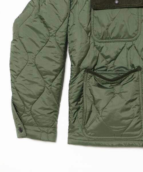 UNIVERSAL OVERALL（ユニバーサルオーバーオール）の「【別注】UNIVERSAL OVERALL / キルト カバー コーチジャケット（ブルゾン・メンズ・オリーブ/ブラック・LARGE/SMALL/X-LARGE/MEDIUM）」の12枚目の写真