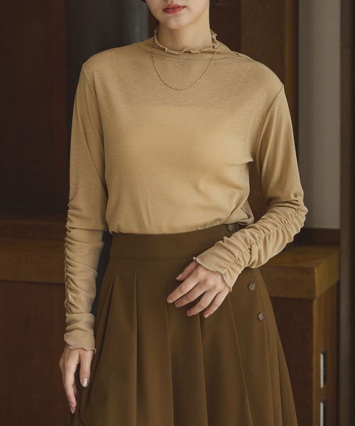 Sheer mellow inner tops / シアーメロウインナートップス（Tシャツ