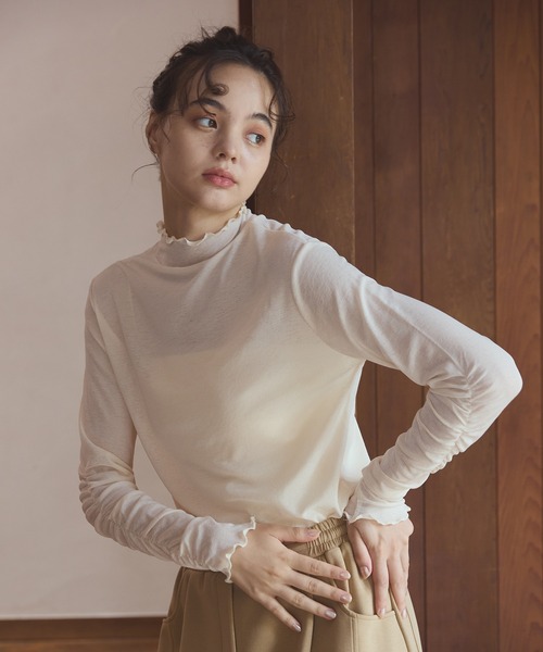 Sheer mellow inner tops / シアーメロウインナートップス（Tシャツ