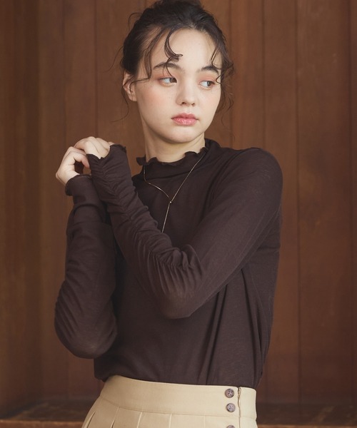 OLUN（オルン）の「Sheer mellow inner tops / シアーメロウインナー