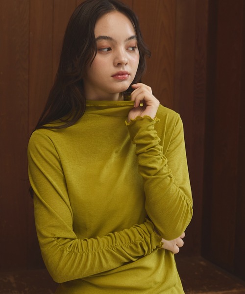 OLUN シアーメロウウインナートップス Sheer mellow inner tops / シアーメロウインナートップス（Tシャツ