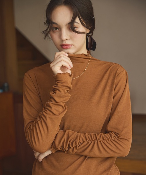OLUN（オルン）の「Sheer mellow inner tops / シアーメロウインナー