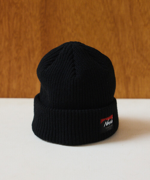 NANGA（ナンガ）の「NANGA × FREAK'S STORE/ナンガ × フリークスストア 別注 BOX LOGO BULKY BEANIE ボックスロゴ バルキービーニー（ニットキャップ/ビーニー・メンズ・ブラック/グレー/ベージュ/オレンジ・ONE SIZE）」の7枚目の写真