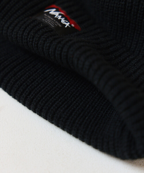 NANGA（ナンガ）の「NANGA × FREAK'S STORE/ナンガ × フリークスストア 別注 BOX LOGO BULKY BEANIE ボックスロゴ バルキービーニー（ニットキャップ/ビーニー・メンズ・ブラック/グレー/ベージュ/オレンジ・ONE SIZE）」の13枚目の写真