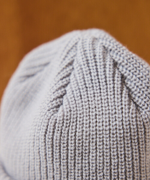 NANGA（ナンガ）の「NANGA × FREAK'S STORE/ナンガ × フリークスストア 別注 BOX LOGO BULKY BEANIE ボックスロゴ バルキービーニー（ニットキャップ/ビーニー・メンズ・ブラック/グレー/ベージュ/オレンジ・ONE SIZE）」の14枚目の写真