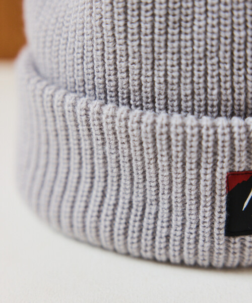NANGA（ナンガ）の「NANGA × FREAK'S STORE/ナンガ × フリークスストア 別注 BOX LOGO BULKY BEANIE ボックスロゴ バルキービーニー（ニットキャップ/ビーニー・メンズ・ブラック/グレー/ベージュ/オレンジ・ONE SIZE）」の15枚目の写真