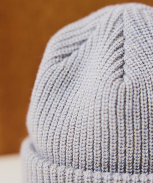 NANGA（ナンガ）の「NANGA × FREAK'S STORE/ナンガ × フリークスストア 別注 BOX LOGO BULKY BEANIE ボックスロゴ バルキービーニー（ニットキャップ/ビーニー・メンズ・ブラック/グレー/ベージュ/オレンジ・ONE SIZE）」の16枚目の写真
