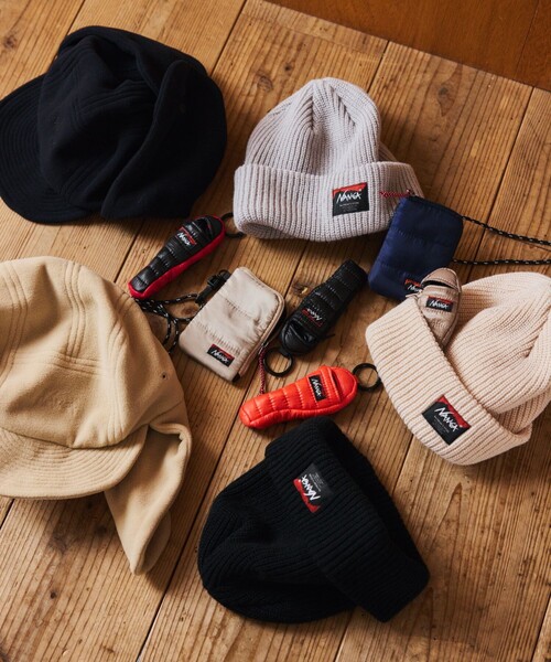 NANGA ニット帽 ビーニー L.GRY Fサイズ NANGA ニット帽 ニットキャップ × FREAK'S STORE/ナンガ