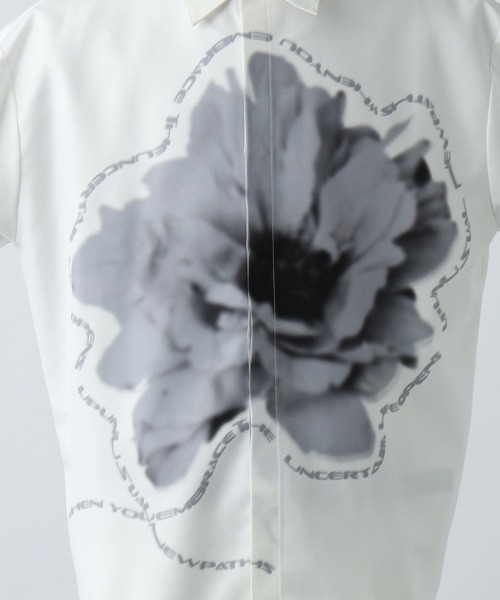 HARE（ハレ）の「フラワーレタリングプリントシャツ(HARE)（シャツ/ブラウス・メンズ・ホワイト/レッド/ブラック・FREE）」の20枚目の写真