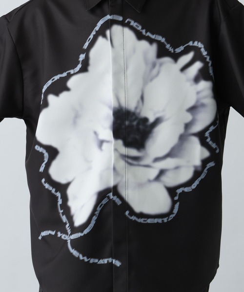 HARE（ハレ）の「フラワーレタリングプリントシャツ(HARE)（シャツ/ブラウス・メンズ・ホワイト/レッド/ブラック・FREE）」の21枚目の写真