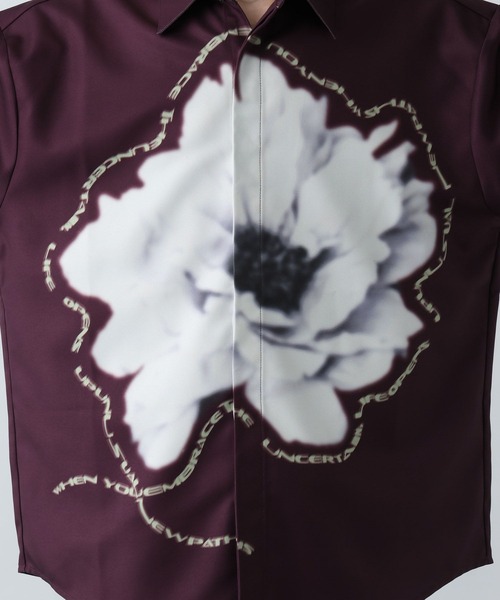 HARE（ハレ）の「フラワーレタリングプリントシャツ(HARE)（シャツ/ブラウス・メンズ・ホワイト/レッド/ブラック・FREE）」の22枚目の写真