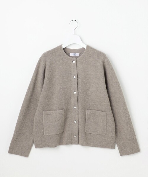 J.PRESS Ladies(J.プレス レディス)の「BOUCLE ニット アウター(カーディガン/ボレロ・レディース・ブラウン系/ベージュ系/グレー系・SMALL)」の9枚目の写真