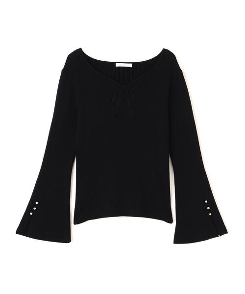 PROPORTION BODY DRESSING(プロポーションボディドレッシング)の「<ハンドウォッシャブル>ハートカットリブニット / 1215270903(ニット/セーター・レディース・ブラック/ピンク/ゴールド/ホワイト系その他・SMALL/MEDIUM)」の7枚目の写真
