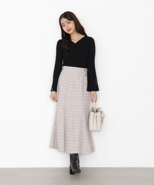 PROPORTION BODY DRESSING(プロポーションボディドレッシング)の「<ハンドウォッシャブル>ハートカットリブニット / 1215270903(ニット/セーター・レディース・ブラック/ピンク/ゴールド/ホワイト系その他・SMALL/MEDIUM)」の10枚目の写真