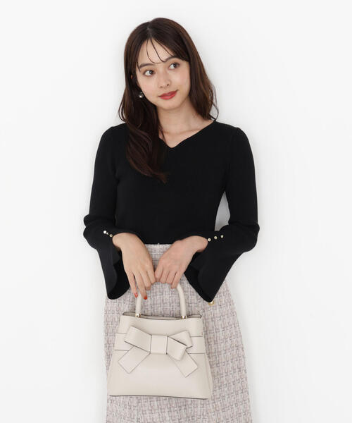PROPORTION BODY DRESSING(プロポーションボディドレッシング)の「<ハンドウォッシャブル>ハートカットリブニット / 1215270903(ニット/セーター・レディース・ブラック/ピンク/ゴールド/ホワイト系その他・SMALL/MEDIUM)」の11枚目の写真