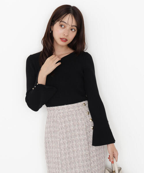 PROPORTION BODY DRESSING(プロポーションボディドレッシング)の「<ハンドウォッシャブル>ハートカットリブニット / 1215270903(ニット/セーター・レディース・ブラック/ピンク/ゴールド/ホワイト系その他・SMALL/MEDIUM)」の12枚目の写真