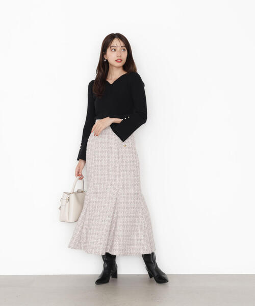PROPORTION BODY DRESSING(プロポーションボディドレッシング)の「<ハンドウォッシャブル>ハートカットリブニット / 1215270903(ニット/セーター・レディース・ブラック/ピンク/ゴールド/ホワイト系その他・SMALL/MEDIUM)」の13枚目の写真