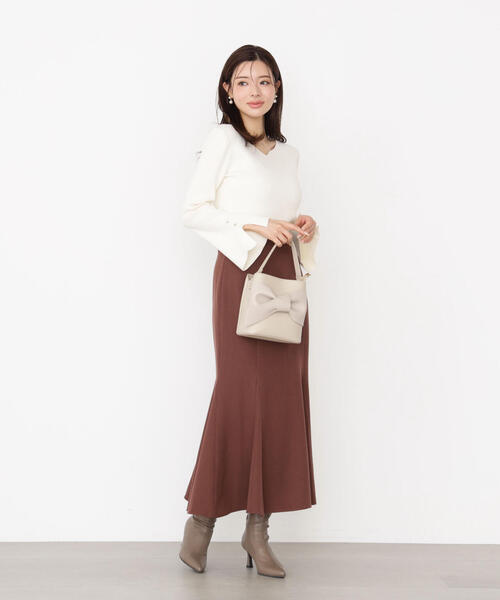 PROPORTION BODY DRESSING(プロポーションボディドレッシング)の「<ハンドウォッシャブル>ハートカットリブニット / 1215270903(ニット/セーター・レディース・ブラック/ピンク/ゴールド/ホワイト系その他・SMALL/MEDIUM)」の18枚目の写真