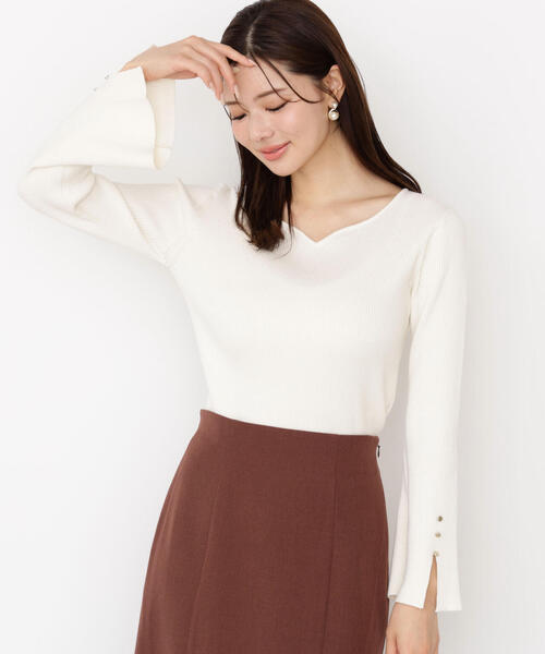 PROPORTION BODY DRESSING(プロポーションボディドレッシング)の「<ハンドウォッシャブル>ハートカットリブニット / 1215270903(ニット/セーター・レディース・ブラック/ピンク/ゴールド/ホワイト系その他・SMALL/MEDIUM)」の19枚目の写真