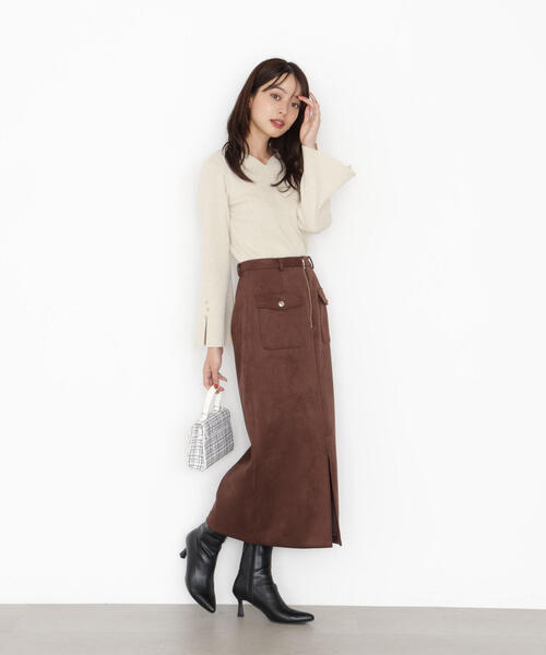 PROPORTION BODY DRESSING(プロポーションボディドレッシング)の「<ハンドウォッシャブル>ハートカットリブニット / 1215270903(ニット/セーター・レディース・ブラック/ピンク/ゴールド/ホワイト系その他・SMALL/MEDIUM)」の5枚目の写真