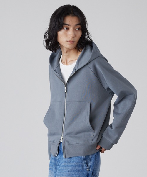 LUENNA】Heavyweight Double Zip Sweat Parka / ヘビーウェイトダブル