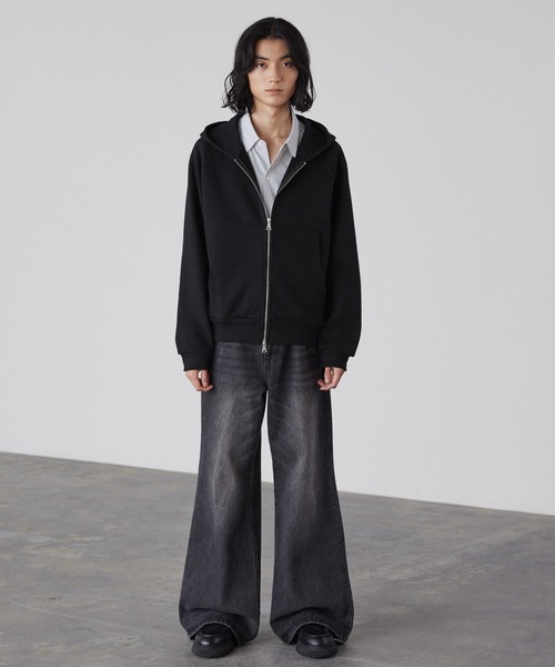 LUENNA（ルエナ）の「【LUENNA】Heavyweight Double Zip Sweat Parka / ヘビーウェイトダブルジップスウェットパーカー（パーカー・メンズ・グレー/ブラック/ブルーグレー・S/M/L）」の17枚目の写真