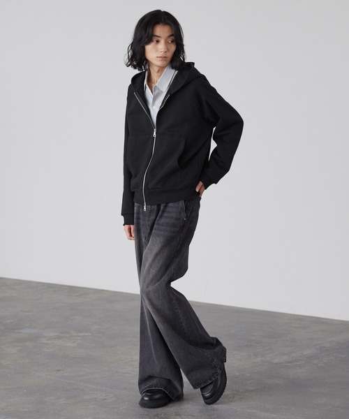 LUENNA（ルエナ）の「【LUENNA】Heavyweight Double Zip Sweat Parka / ヘビーウェイトダブルジップスウェットパーカー（パーカー・メンズ・グレー/ブラック/ブルーグレー・S/M/L）」の20枚目の写真