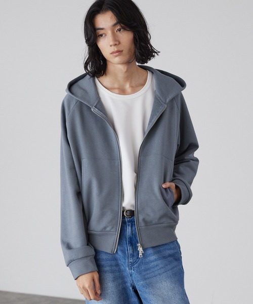 LUENNA】Heavyweight Double Zip Sweat Parka / ヘビーウェイト