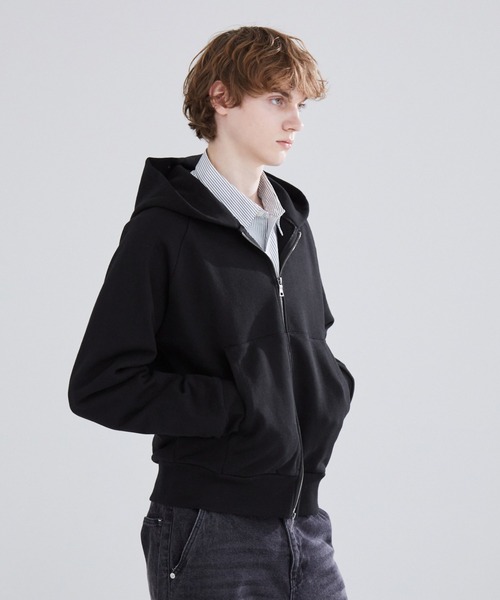 LUENNA】Heavyweight Double Zip Sweat Parka / ヘビーウェイトダブル