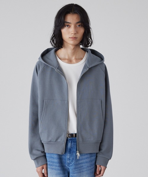 LUENNA】Heavyweight Double Zip Sweat Parka / ヘビーウェイトダブル