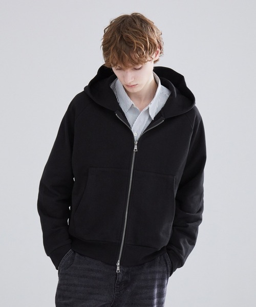 LUENNA（ルエナ）の「【LUENNA】Heavyweight Double Zip Sweat Parka / ヘビーウェイトダブルジップスウェットパーカー（パーカー・メンズ・グレー/ブラック/ブルーグレー・S/M/L）」の5枚目の写真