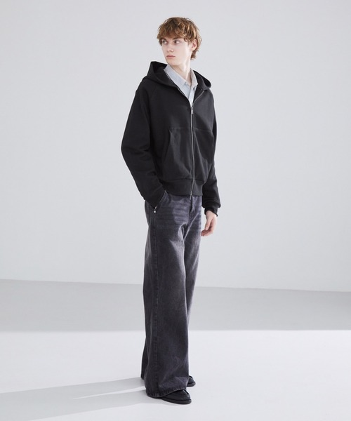 LUENNA（ルエナ）の「【LUENNA】Heavyweight Double Zip Sweat Parka / ヘビーウェイトダブルジップスウェットパーカー（パーカー・メンズ・グレー/ブラック/ブルーグレー・S/M/L）」の6枚目の写真