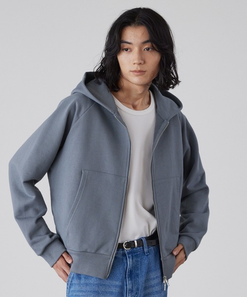 LUENNA】Heavyweight Double Zip Sweat Parka / ヘビーウェイトダブル