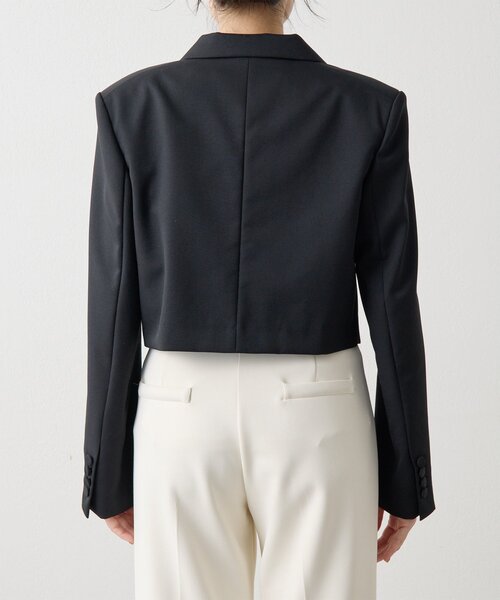 Whim Gazette(ウィムガゼット)の「ウールギャバテーラージャケット(テーラードジャケット・レディース・グレー/ブラック・FREE)」の13枚目の写真